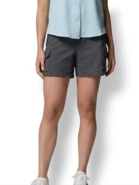 Columbia Omni-Shade Dark Grey Cargo Shorts Size 6